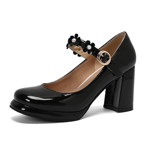 Frauen Dicke Sohle High Heel Farbe Frühling Sommer Schuhe Süße Dame Alltagsschuhe Arbeit Alltag Komfort Schuhe Prinzessin Schuhe von Ulalaza