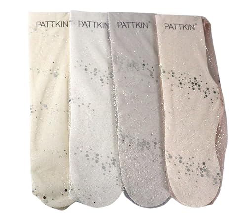 Ulalaza 4 Pairs Glitter Lace Socks Sterne Söckchen Transparente transparente Kleid Socken für Frauen Mädchen von Ulalaza
