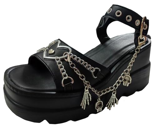 Ulalaza Damen-Sandalen aus weichem, rutschfestes Fußbett, perfekt für drinnen oder draußen, ideal zum Spazierengehen, Strand, Einkaufen,Urlaub,Verabredungen. von Ulalaza
