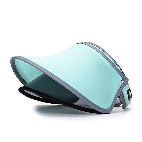 Ulalaza Doppelschicht UV-Schutz Outdoor Sonnenhut Visier Sommer Große Krempe UV 50+ Schutz Angeln Wandern Kappe Sommer Travle Beach von Ulalaza