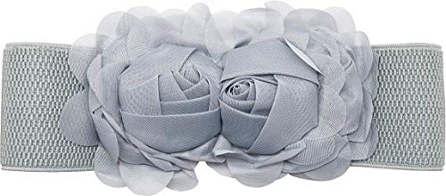 Ulalaza Elastischer Taillengürtel mit Blumenmuster, trendiger Schleifenbund, Stretch, breiter Taillengürtel für Kleid Ulalaza Elastischer Taillengürtel mit Blumenmuster, trendiger Schleifenbund, Stretch, breiter Taillengürtel für Kleid von Ulalaza