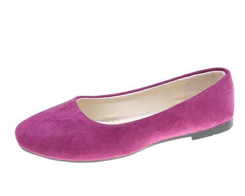Ulalaza Flache Damenschuhe, Flache Schuhe aus Wildlederimitat, lässige Damen-Flats, Bequeme Slipper mit weichen Sohlen, Ballerinas mit niedrigem Absatz, Klassische Elegante Schuhe, Büroarbeitsparty Ulalaza Flache Damenschuhe, Flache Schuhe aus Wildlederimitat, lässige Damen-Flats, Bequeme Slipper mit weichen Sohlen, Ballerinas mit niedrigem Absatz, Klassische Elegante Schuhe, Büroarbeitsparty von Ulalaza