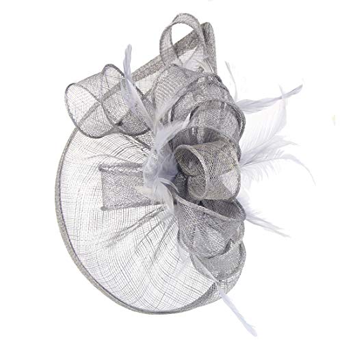 Ulalaza Frauen Fascinators Hut Haarspange Feder Hochzeit Braut Cocktail Hut Derby Kirche Bankett f¨¹r M?dchen von Ulalaza