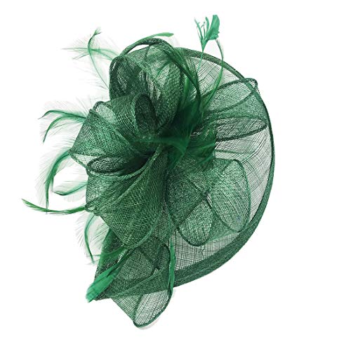 Ulalaza Frauen Fascinators Hut Haarspange Feder Hochzeit Braut Cocktail Hut Derby Kirche Bankett f¨¹r M?dchen von Ulalaza