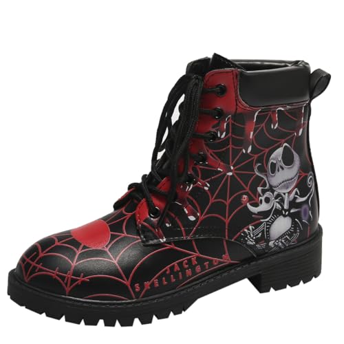 Ulalaza Frauen Goth Plattform Knöchelstiefel mit Fledermausflügelschnallen klobige Blockschuhe runden Zehen Reißverschluss Punk Motorrad -Kampfstiefel Comfy Short Gothic Booties Ulalaza Frauen Goth Plattform Knöchelstiefel mit Fledermausflügelschnallen klobige Blockschuhe runden Zehen Reißverschluss Punk Motorrad -Kampfstiefel Comfy Short Gothic Booties von Ulalaza