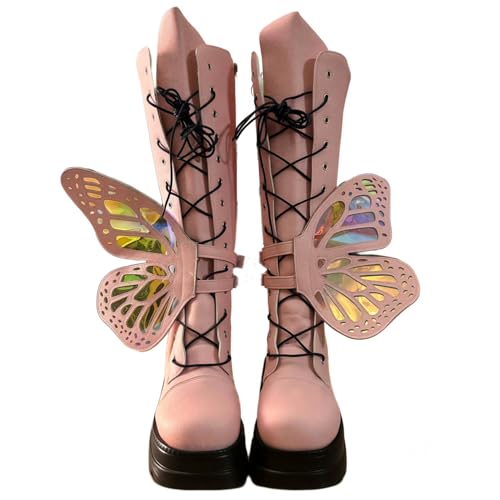 Ulalaza Damen Mary Jane Pumps, Lolita-Schuhe, süße Plattform, Gothic, Doppel-Knöchelriemen, runde Zehen, klobiger Absatz, Pumps, Dating, Nachtclub von Ulalaza