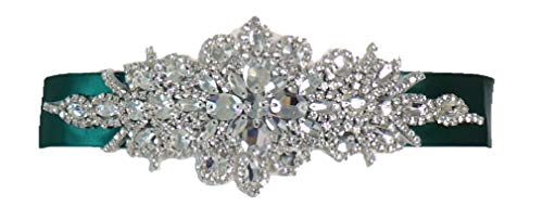 Ulalaza Frauen Prom Abendkleid dekorative Bund Braut Kristall Schärpen Hochzeit Gürtel Schärpe mit Strass von Ulalaza