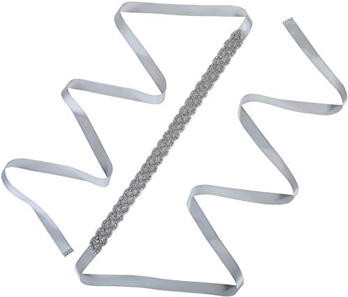 Ulalaza Frauen Prom Abendkleid dekorative Bund Braut Kristall Schärpen Hochzeit Gürtel Schärpe mit Strass von Ulalaza