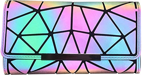 Ulalaza Geometrische leuchtende Einkaufstasche Holographische Geldbörsen und Handtaschen Flash Reflective Crossbody Bag für Frauen Ulalaza Geometrische leuchtende Einkaufstasche Holographische Geldbörsen und Handtaschen Flash Reflective Crossbody Bag für Frauen von Ulalaza