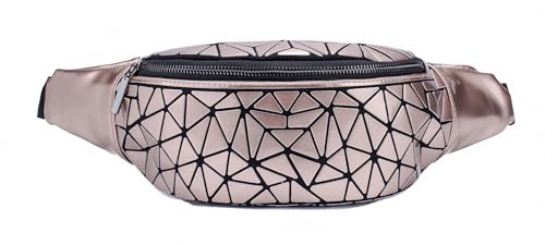 Ulalaza Geometrisches Gitter Leuchtende Geldbörse Kette Crossbody Clutch Geldbörsen Tragetaschen Handtaschen Holographisch für Frauen von Ulalaza