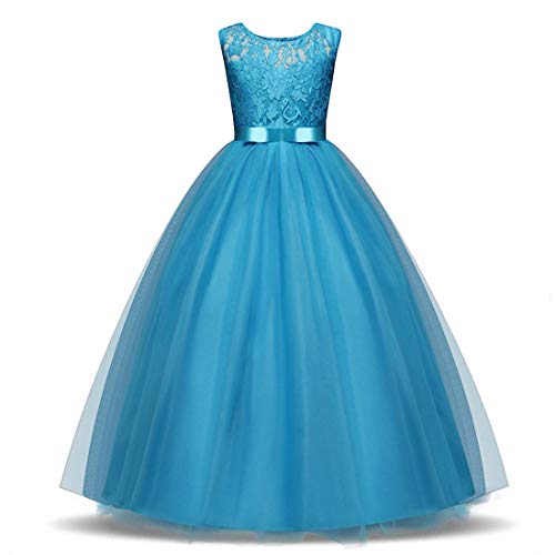 Ulalaza Prinzessin Poofy Blume Mädchen Kleider Geburtstag Party Cosplay Hochzeit Pageant Party Dress-Up von Ulalaza