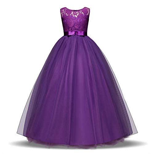 Ulalaza Prinzessin Poofy Blume Mädchen Kleider Geburtstag Party Cosplay Hochzeit Pageant Party Dress-Up von Ulalaza