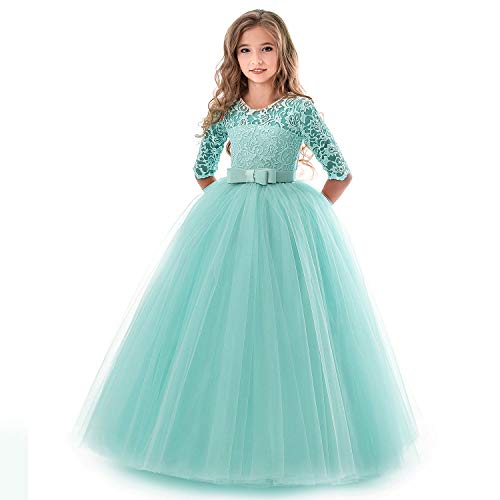 Ulalaza Prinzessin Poofy Blume Mädchen Kleider Geburtstag Party Cosplay Hochzeit Pageant Party Dress-Up von Ulalaza