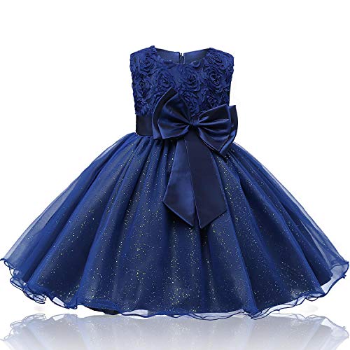 Ulalaza Prinzessin Poofy Blume Mädchen Kleider Geburtstag Party Cosplay Hochzeit Pageant Party Dress-Up von Ulalaza