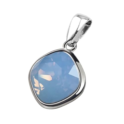 Ulex Premium 925 Sterling Silber Anhänger mit blauem Kristall poliert Damen Schmuck Zirkonia Kettenanhänger eleganter Stil Tropfenform edles Design Accessoire von Ulex Premium