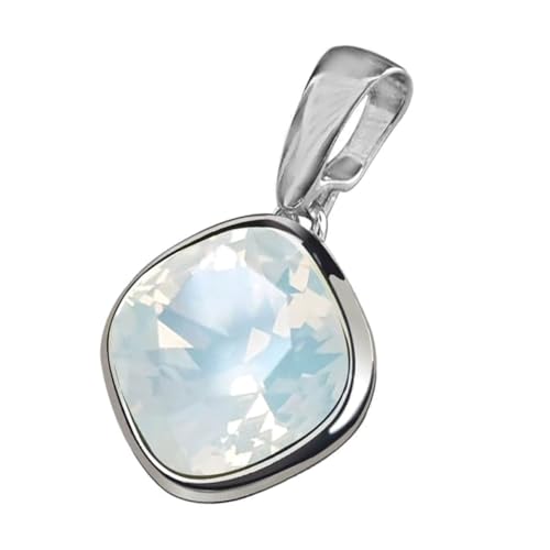 Ulex Premium 925 Sterling Silber Anhänger mit weißem Kristall poliert Zirkonia Kettenanhänger Schmuck Damen Tropfenform stilvoll glänzend Halsschmuck edles Design von Ulex Premium