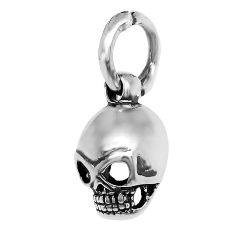 Ulex Premium 925 Sterling Silber Anhänger originell Totenkopf oxidiert Schädel Symbol Gothic Stil Schmuck cool modern langlebig von Ulex Premium