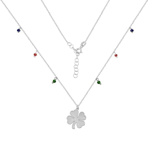 Ulex Premium 925 Sterling Silber Damen Halskette vergoldet mit Blatt Anhänger 45 cm zartes Design modernes Accessoire für Frauen Naturstil fein poliert für jeden Anlass von Ulex Premium