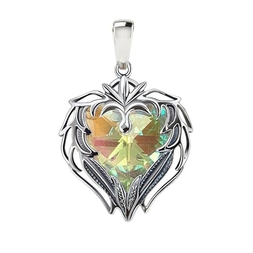 Ulex Premium 925 Sterling Silber Herz Anhänger mit Kristallen oxidiert romantisch elegant Damen Schmuck zeitlos hochwertig verziert von Ulex Premium