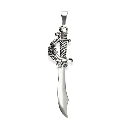 Ulex Premium 925 Sterling Silber Piratenschwert Dolch Anhänger oxidiert maritim robust detailreich historisch Männer Schmuck mutig stylisch trend Ulex Premium 925 Sterling Silber Piratenschwert Dolch Anhänger oxidiert maritim robust detailreich historisch Männer Schmuck mutig stylisch trend von Ulex Premium
