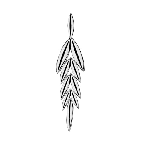 Ulex Premium 925 Sterling Silber Weizen Ähre Anhänger Damen poliert Naturmotiv Schmuck Pflanzen Design Kettenanhänger filigran Halsschmuck Accessoire von Ulex Premium
