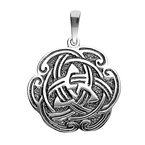 Ulex Premium 925 Sterling Silber oxidierter keltischer Talismanhänger elegant mystisch Symbol Schmuck Damen Herren hochwertig robust modisch Ulex Premium 925 Sterling Silber oxidierter keltischer Talismanhänger elegant mystisch Symbol Schmuck Damen Herren hochwertig robust modisch von Ulex Premium