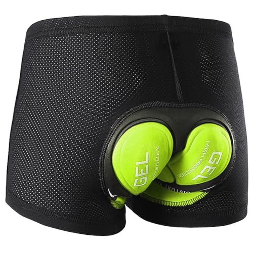 Ulhnei Fahrradhose Herren Radunterhose 5D Gepolstert Kurz Radlerhose Atmungsaktive schnelltrocknende stoßfeste Fahrrad Unterhosen Radhose Fahrradunterhose von Ulhnei