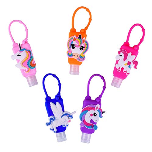 Ulife Mall Tragbare Reiseflaschen Set - 5 Stück Auslaufsichere Nachfüllbare Fluessigseife Behälter Cremeseife Reisebehälter Händedesinfektionsmittel Leere Flasche Einhorn Reise Zubehör für Kinder Ulife Mall Tragbare Reiseflaschen Set - 5 Stück Auslaufsichere Nachfüllbare Fluessigseife Behälter Cremeseife Reisebehälter Händedesinfektionsmittel Leere Flasche Einhorn Reise Zubehör für Kinder von Ulife Mall