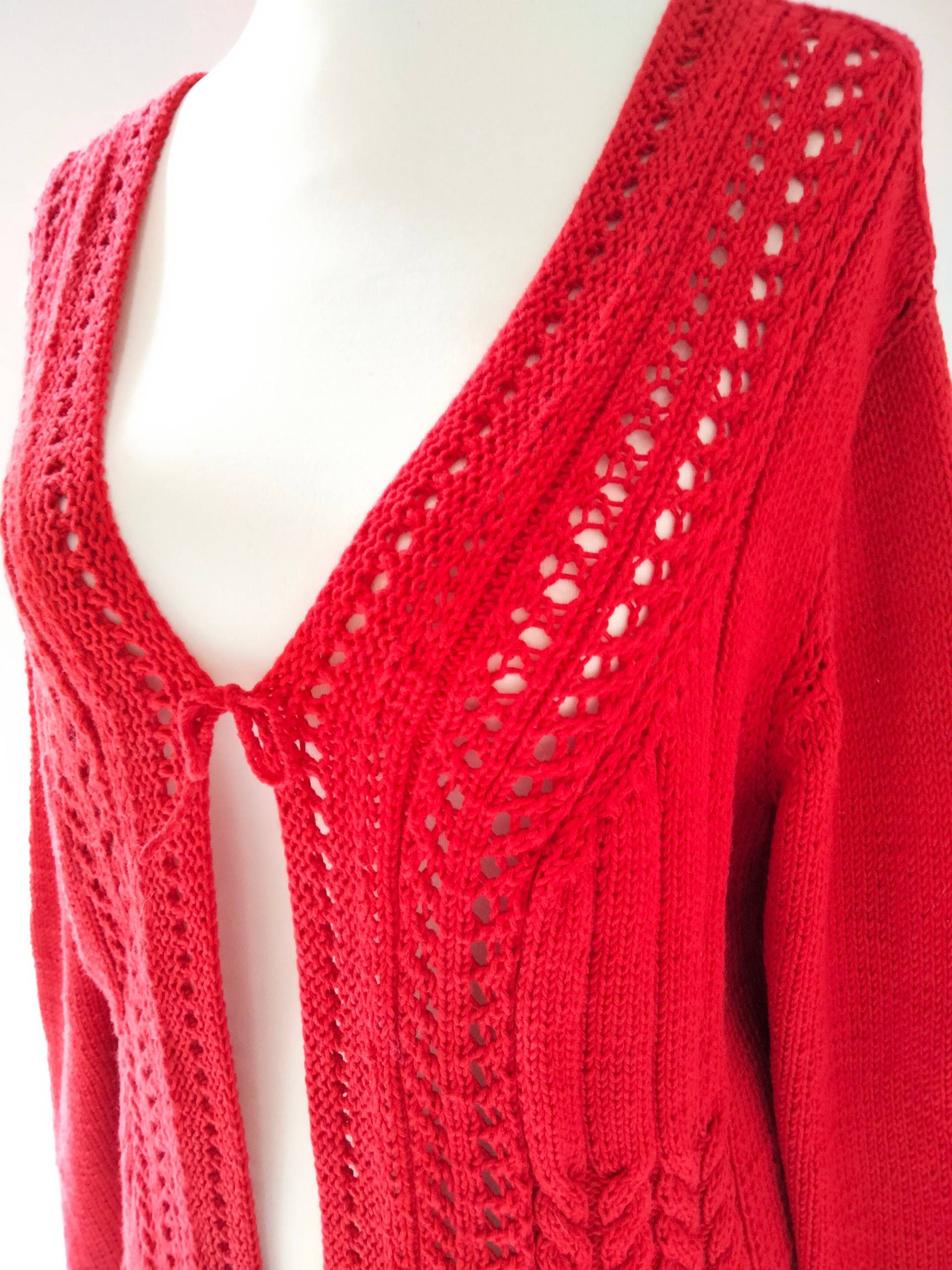 Jacke Rote Zora Größe 46 von UlisWollSachen