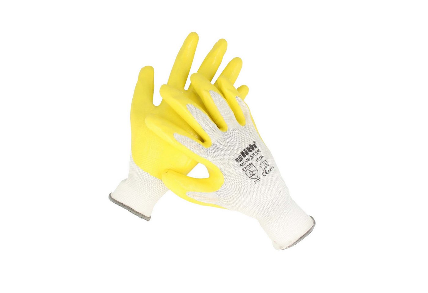 Ulith Arbeitshandschuhe Montage-Feinstrickhandschuhe - Gelbe Nitril-Beschichtung von Ulith