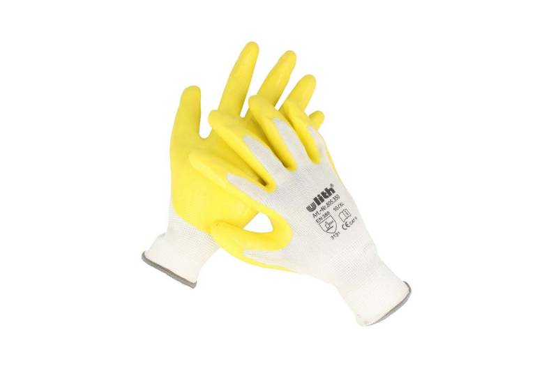 Ulith Arbeitshandschuhe Montage-Feinstrickhandschuhe - Gelbe Nitril-Beschichtung von Ulith