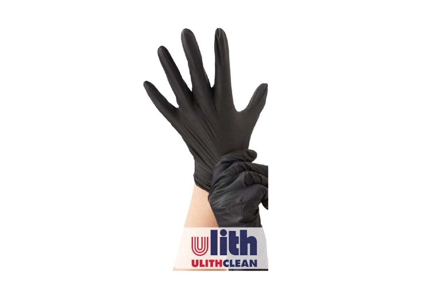 Ulith Einweghandschuhe VILAtril Hybrid-Handschuhe in Spenderbox 100 Stück - schwarz von Ulith