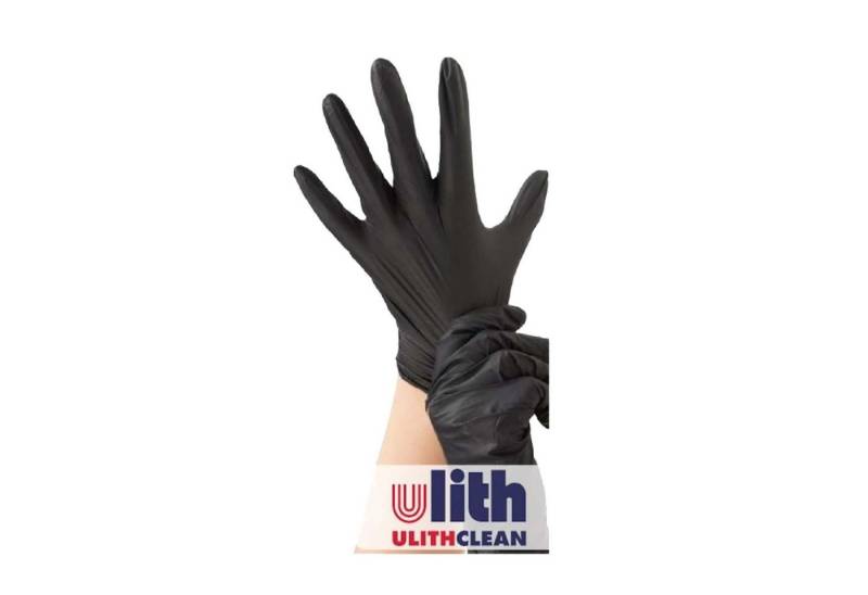 Ulith Einweghandschuhe VILAtril Hybrid-Handschuhe in Spenderbox 100 Stück - schwarz von Ulith