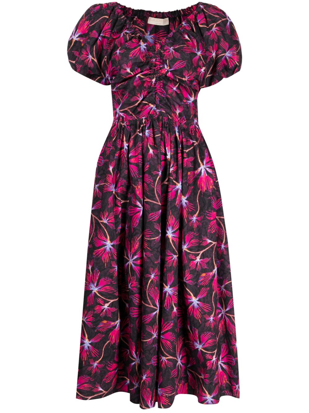 Ulla Johnson Cecile Kleid mit Blumen-Print - Schwarz von Ulla Johnson