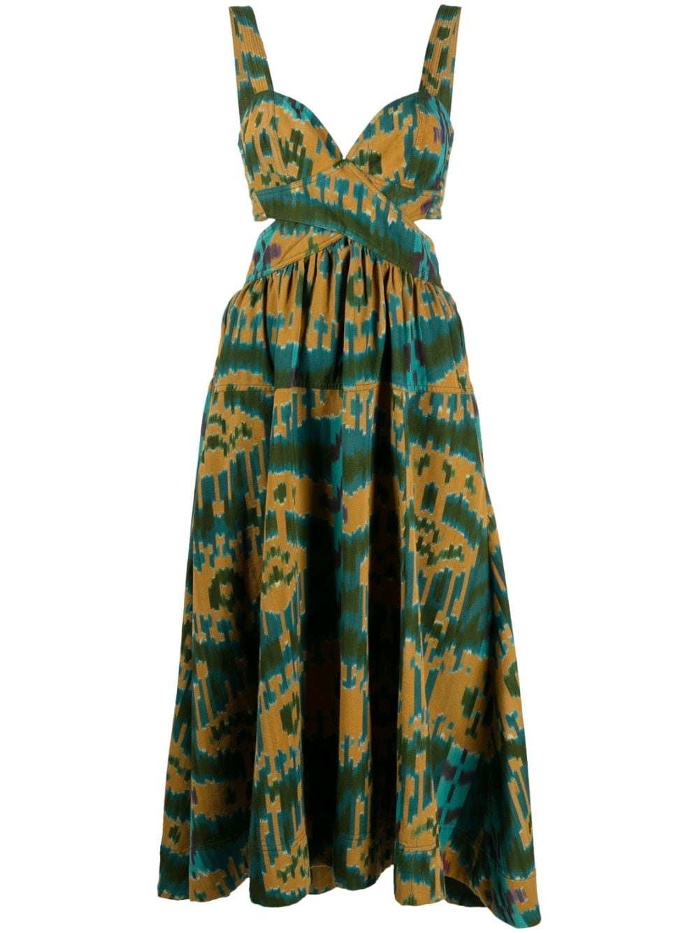 Ulla Johnson Kleid mit abstraktem Print - Gelb von Ulla Johnson