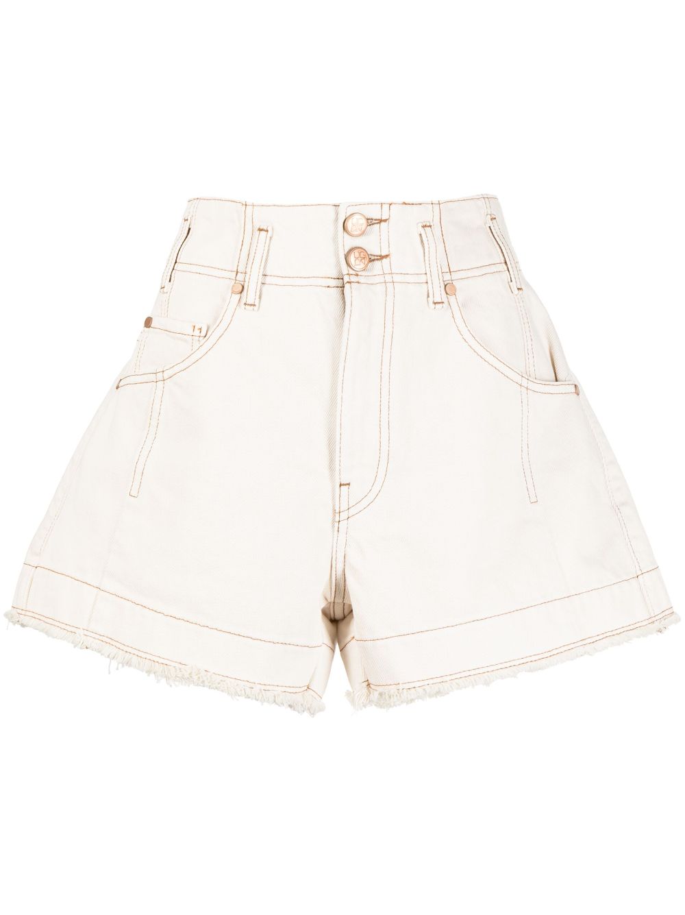 Ulla Johnson Weite Shorts mit hohem Bund - Weiß von Ulla Johnson