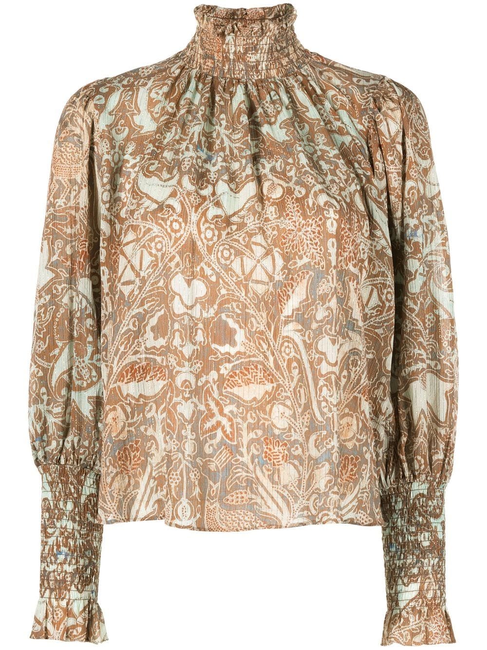 Ulla Johnson Bluse mit Blumen-Print - Nude von Ulla Johnson