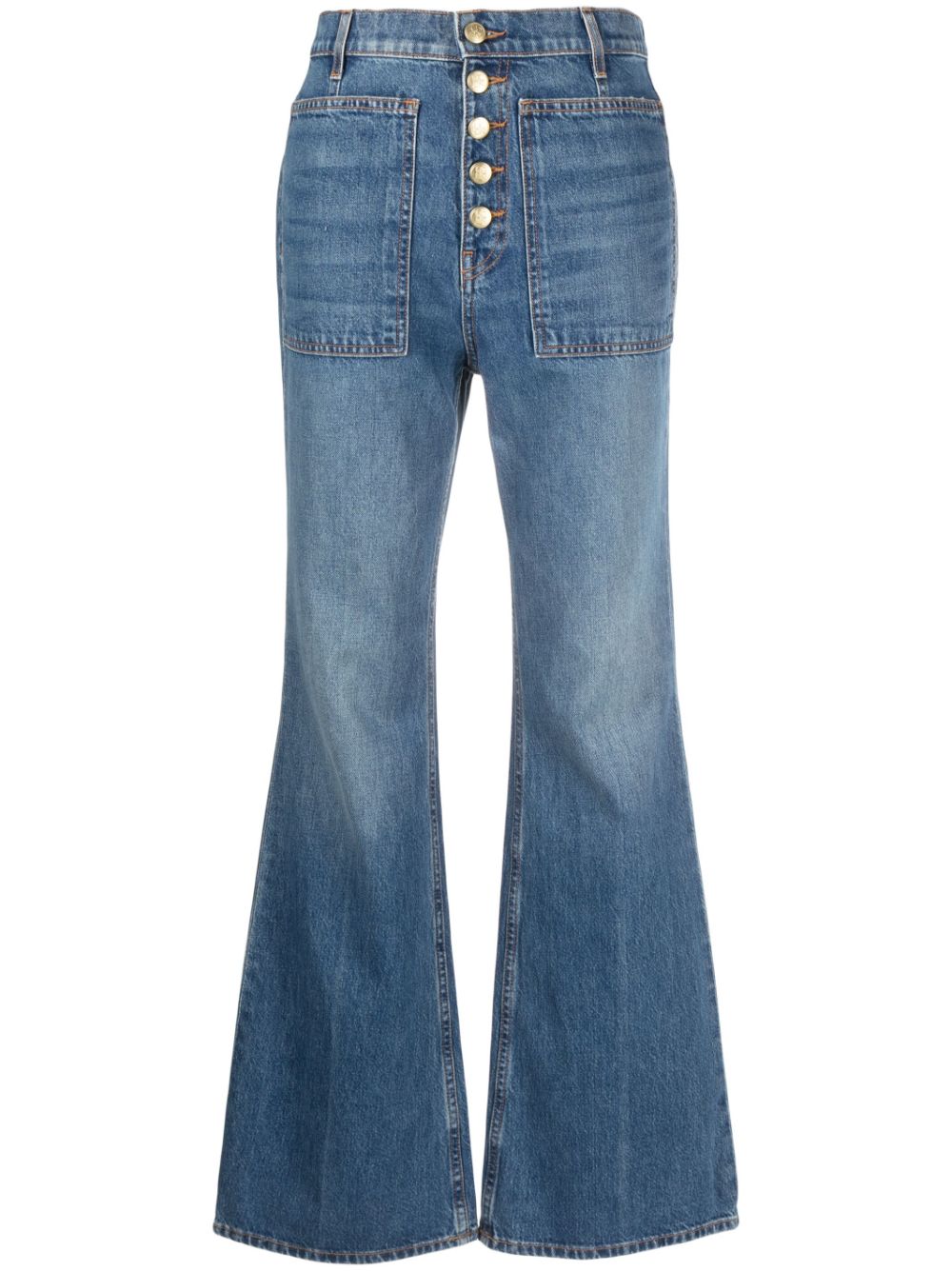 Ulla Johnson Schlagjeans mit hohem Bund - Blau von Ulla Johnson