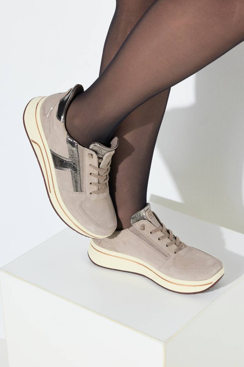 Ara Leder-Sneaker, Damen, beige, Größe: 39, Sonstige/Leder, Ulla Popken Ara Leder-Sneaker, Damen, beige, Größe: 39, Sonstige/Leder, Ulla Popken von Ulla Popken