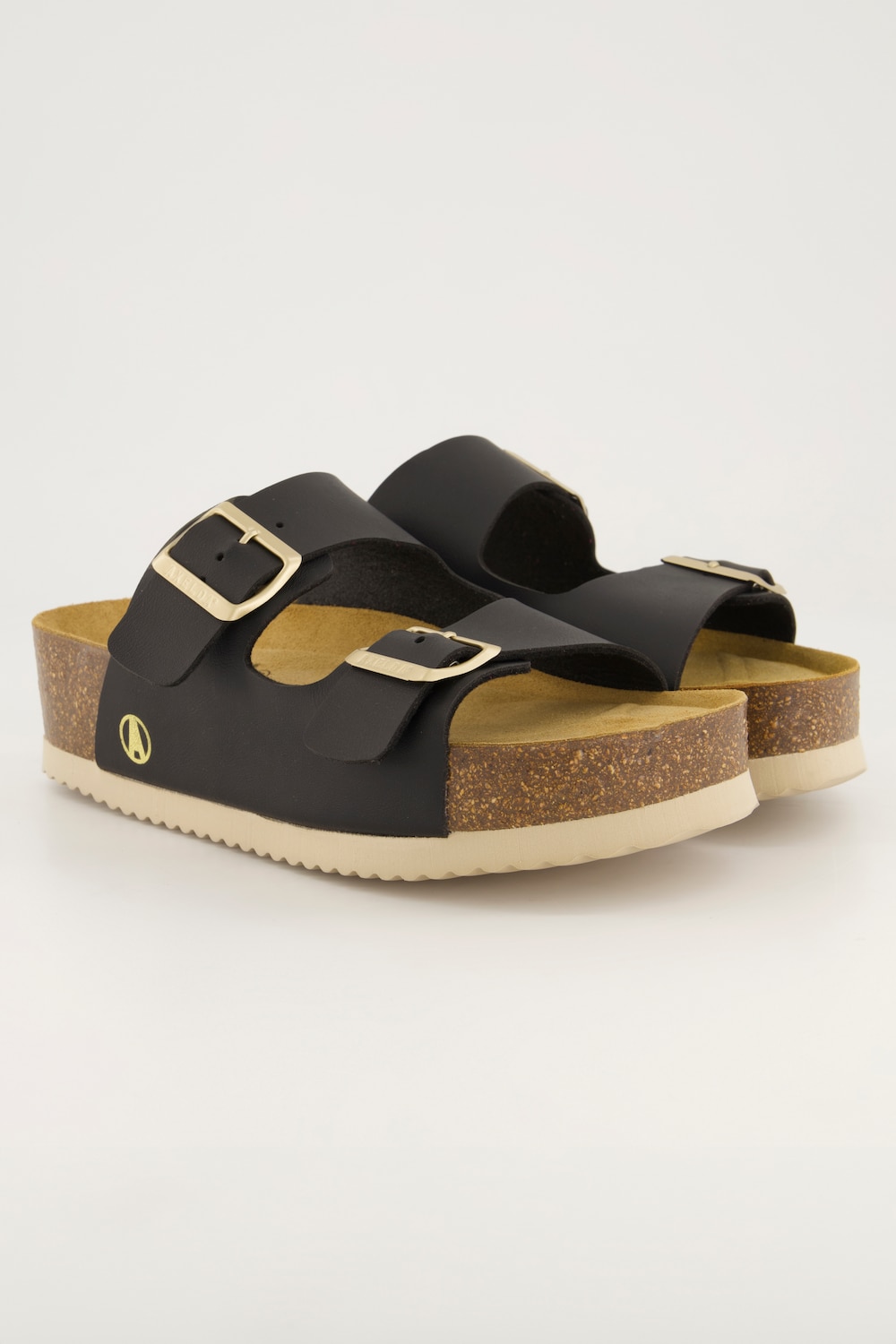 Axelda Sandalen, Damen, schwarz, Größe: 38, Leder, Ulla Popken von Ulla Popken