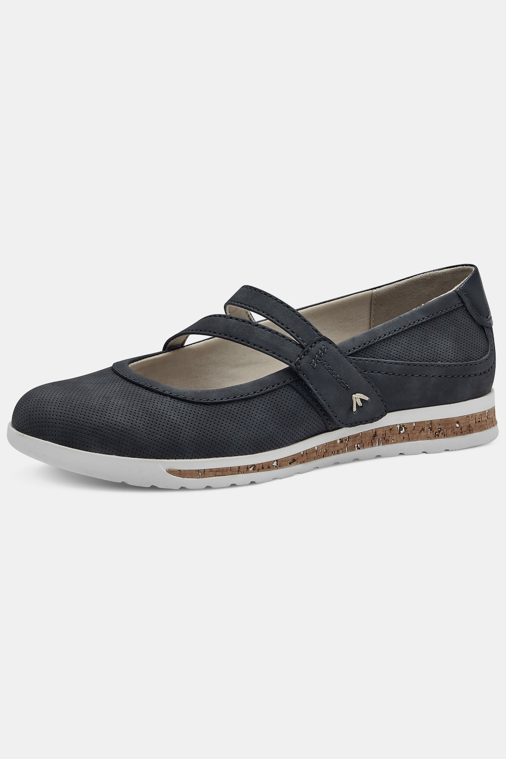 Ballerinas, Damen, blau, Größe: 38, Sonstige/Synthetische Fasern, Ulla Popken von Ulla Popken