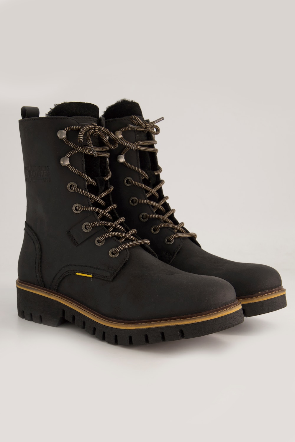 Camel Active Leder-Boots, Damen, schwarz, Größe: 42, Sonstige/Leder, Ulla Popken von Ulla Popken