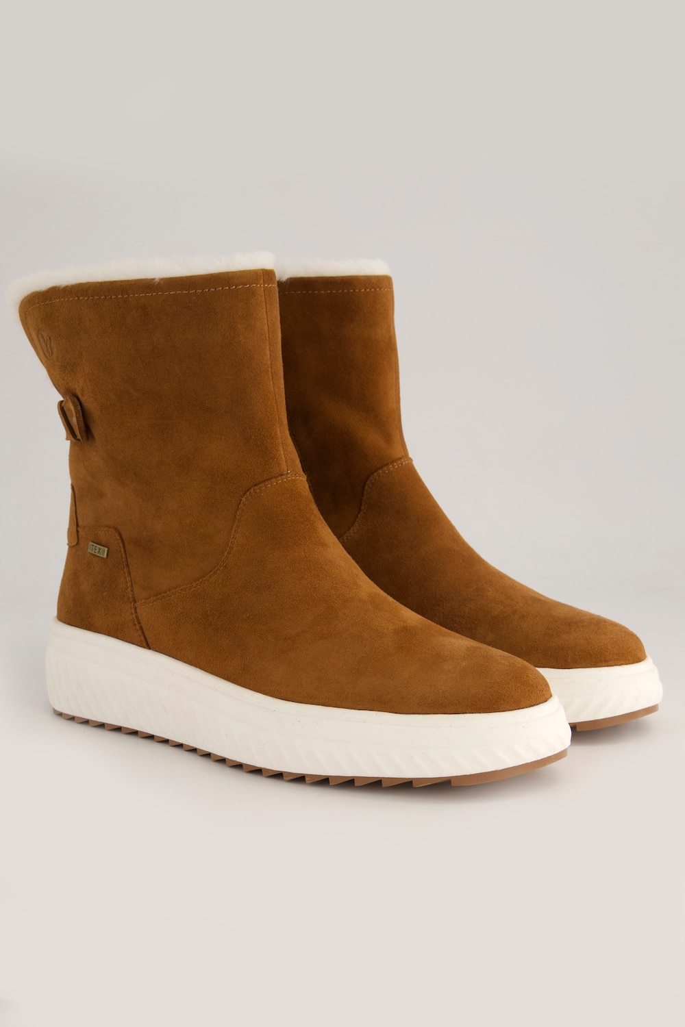 Caprice Leder-Funktionsboots, Damen, braun, Größe: 39, Sonstige/Leder, Ulla Popken von Ulla Popken