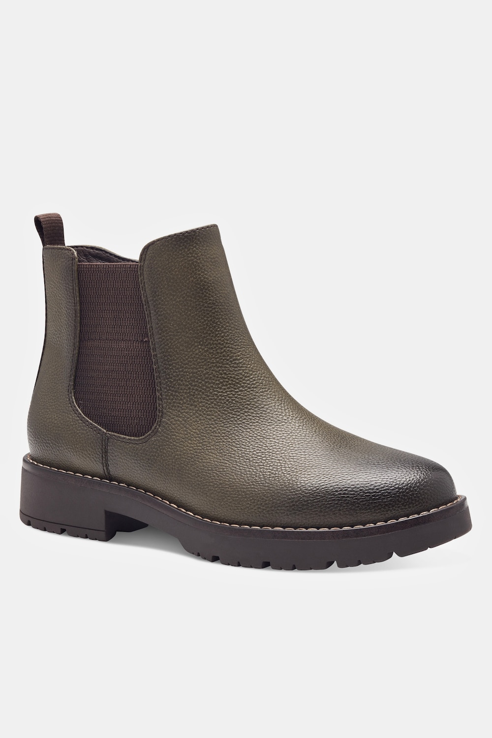 Chelsea-Boots, Damen, grün, Größe: 42, Polyester/Synthetische Fasern, Ulla Popken von Ulla Popken