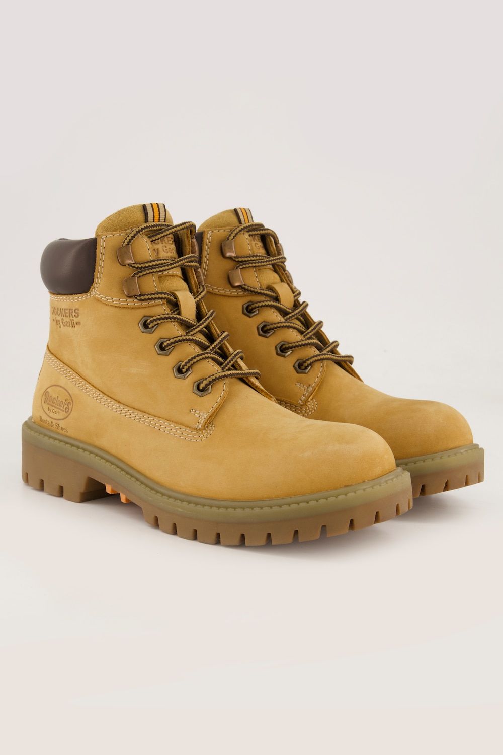 Dockers Lederboots, Damen, braun, Größe: 39, Leder/Synthetische Fasern, Ulla Popken von Ulla Popken