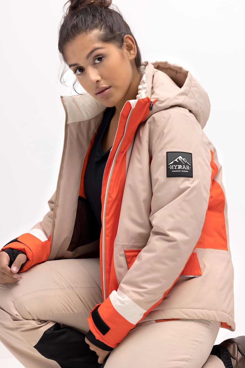 Funktionsjacke, Colorblocking, wasserdicht, 2-Wege-Zipper von 50%