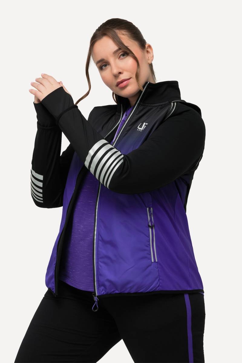 Große Größen 2-in-1-Funktionsjacke, Damen, blau, Größe: 46/48, Polyester, Ulla Popken von Ulla Popken
