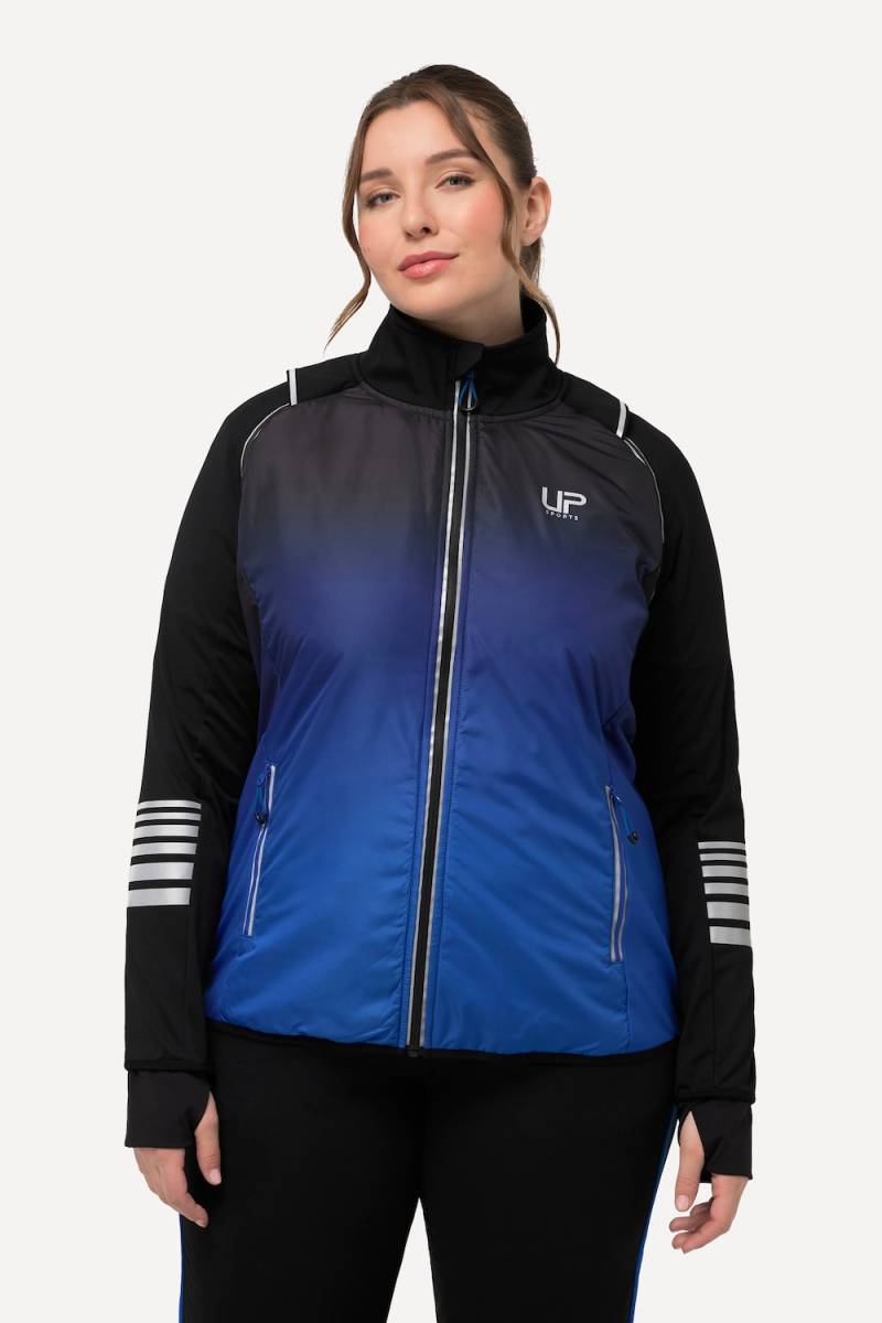 Große Größen 2-in-1-Funktionsjacke, Damen, blau, Größe: 50/52, Polyester, Ulla Popken von Ulla Popken