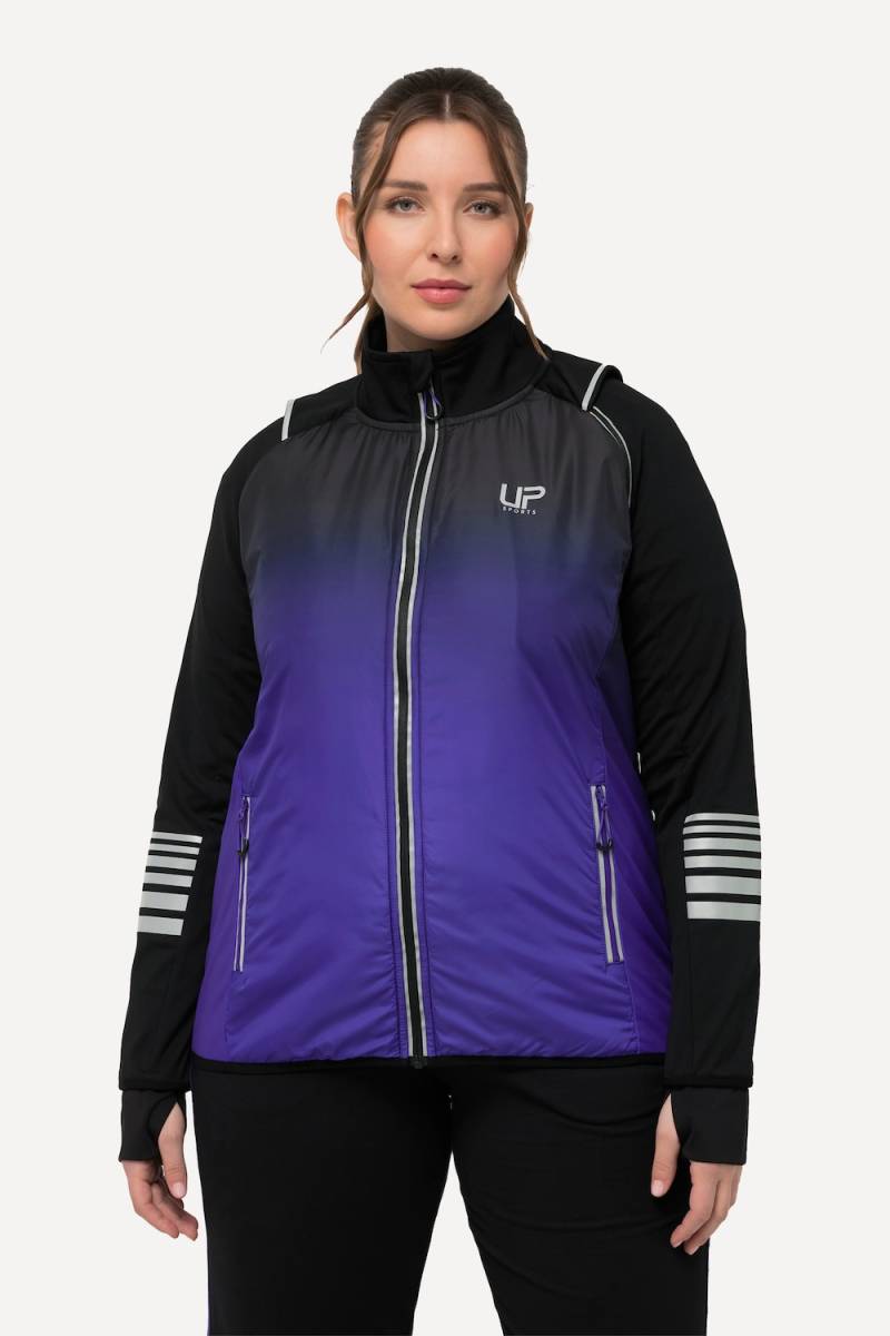 Große Größen 2-in-1-Funktionsjacke, Damen, blau, Größe: 50/52, Polyester, Ulla Popken von Ulla Popken