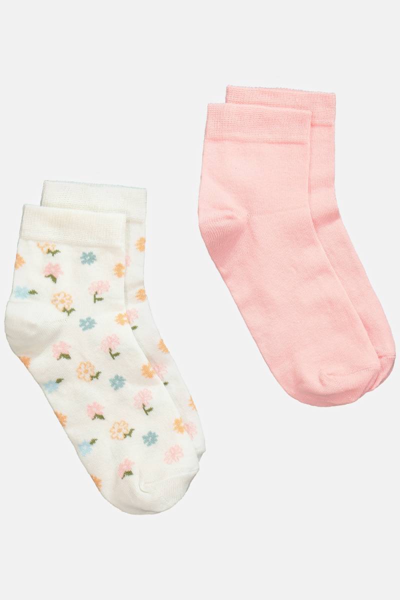 Große Größen 2er-Pack Socken, Damen, weiß, Größe: 39-42, Baumwolle/Synthetische Fasern, Ulla Popken von Ulla Popken